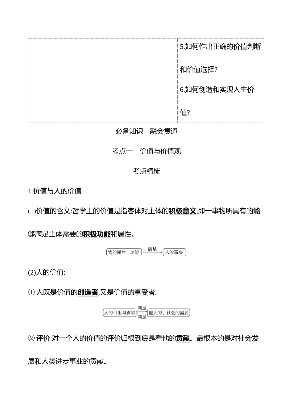 必修4第二单元第22讲实现人生的价值.docx_第2页