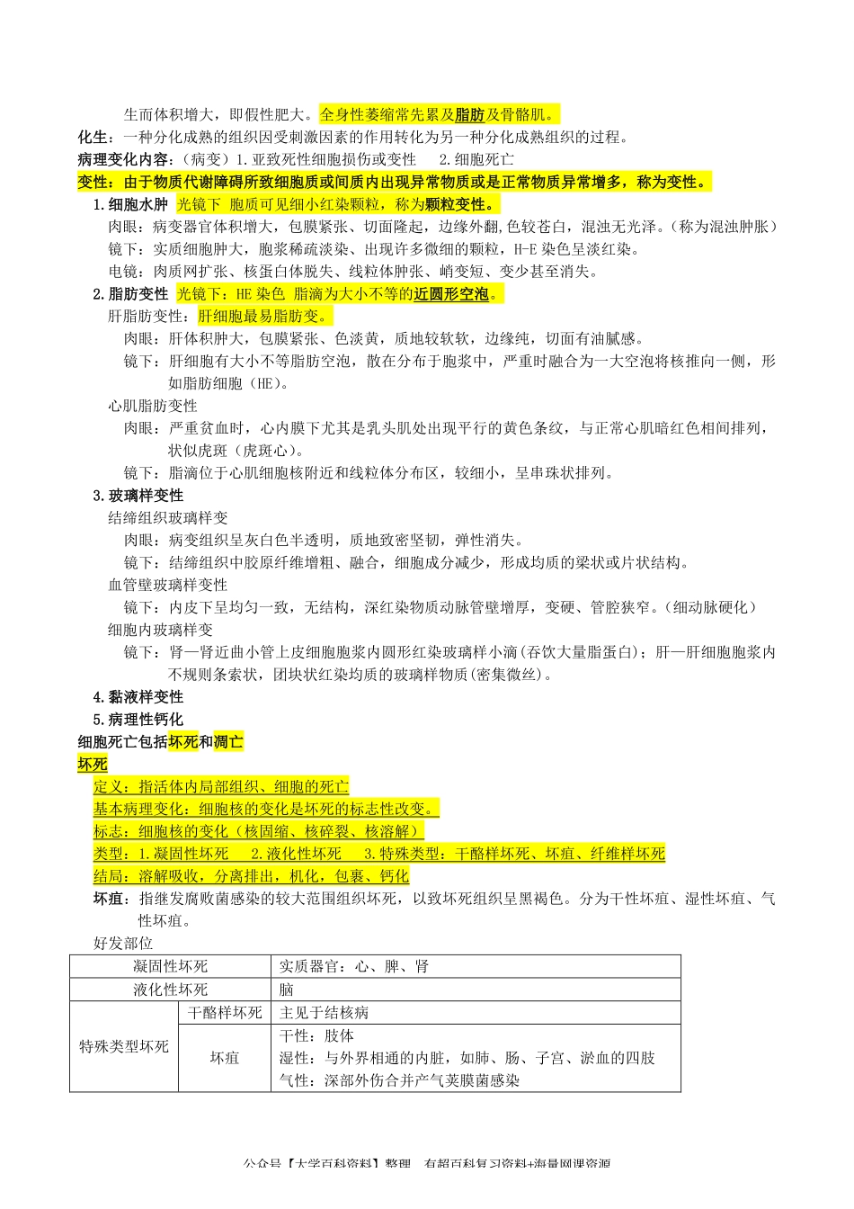 病理学复习重点资料完美版课程资料+职业证书考试资料.pdf_第2页
