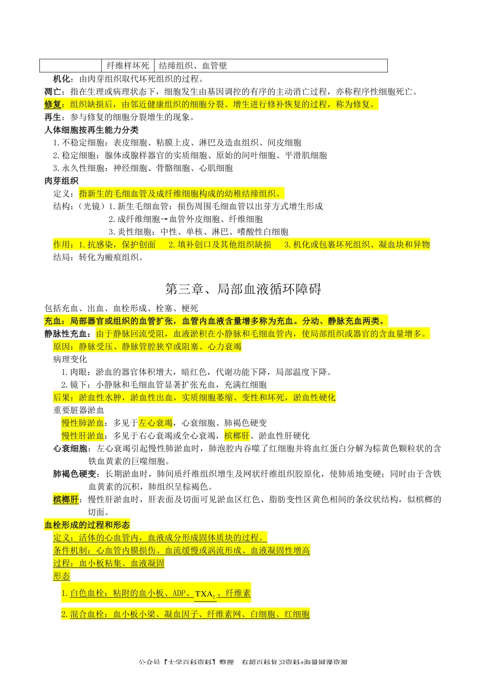 病理学复习重点资料完美版课程资料+职业证书考试资料.pdf_第3页