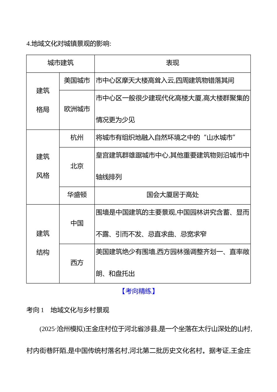 第九章第48课时地域文化与城乡景观(基础课时).docx_第3页