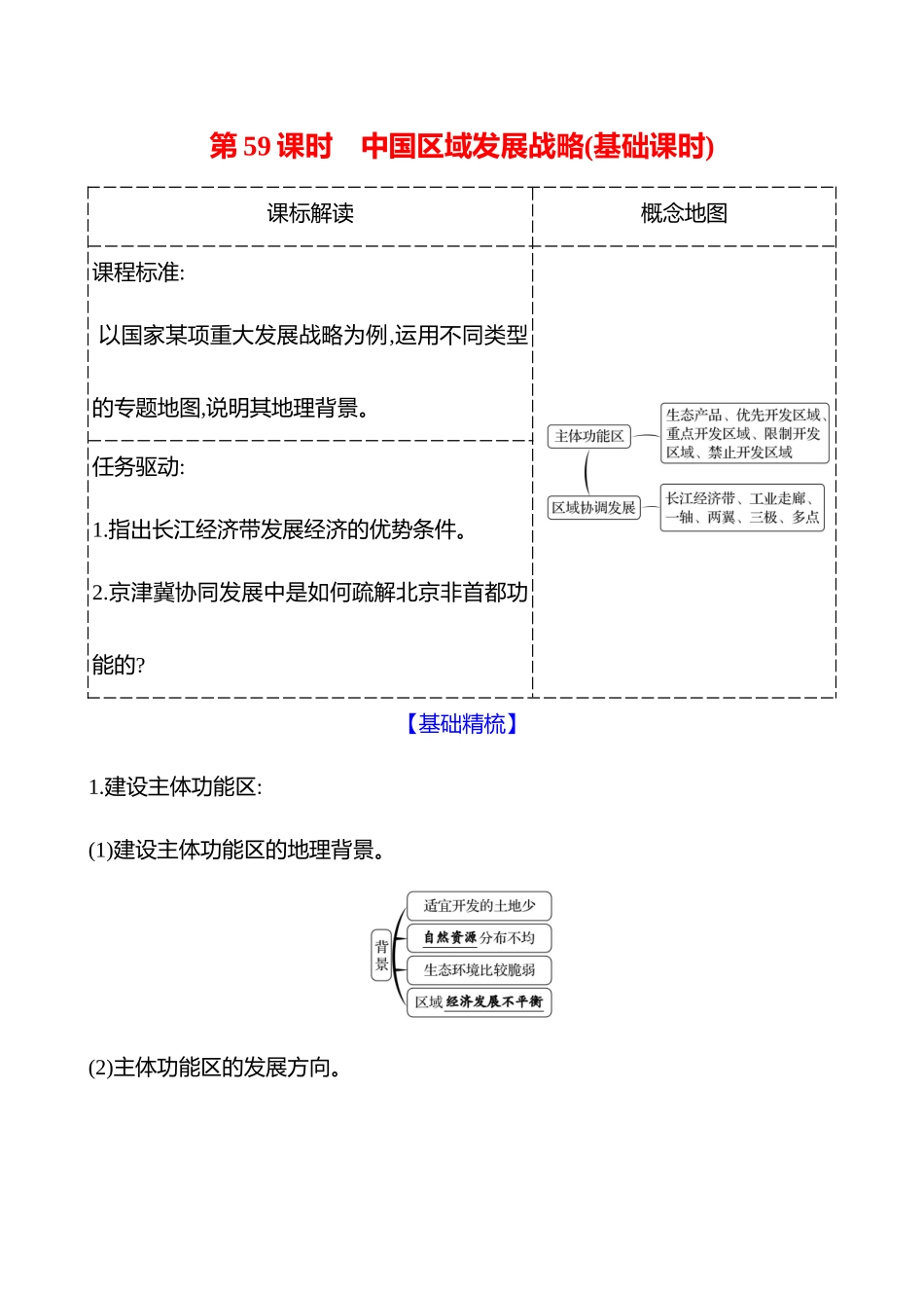 第十二章第59课时中国区域发展战略(基础课时).docx_第1页