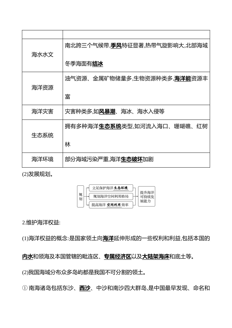 第十二章第60课时我国海洋发展战略与海洋权益(基础课时).docx_第2页