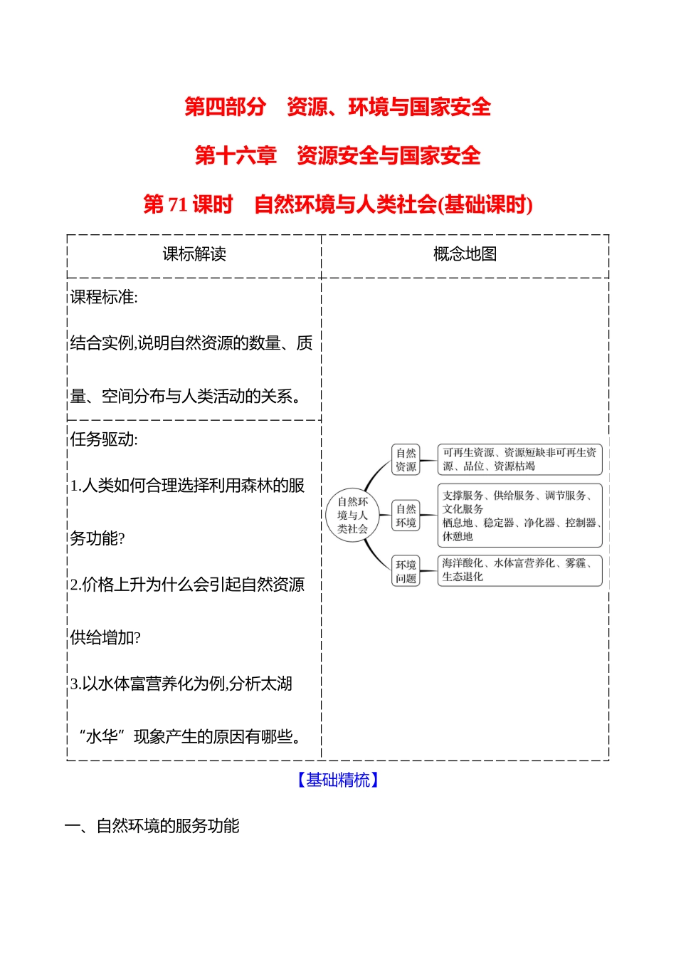 第十六章第7课时自然环境与人类社会(基础课时).docx_第1页