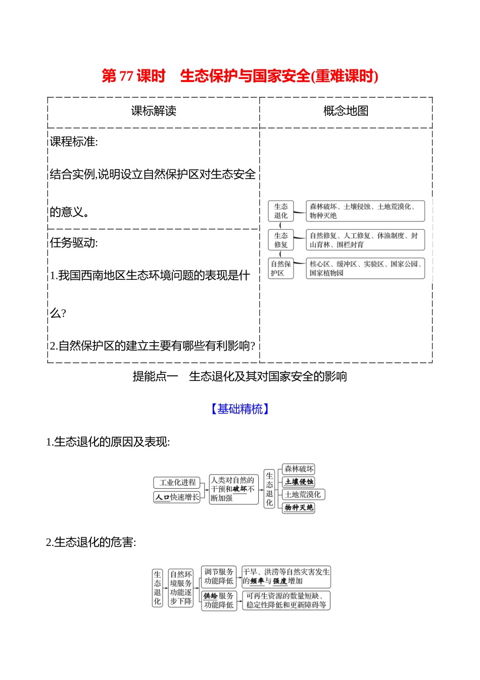 第十七章第77课时生态保护与国家安全(重难课时).docx_第1页