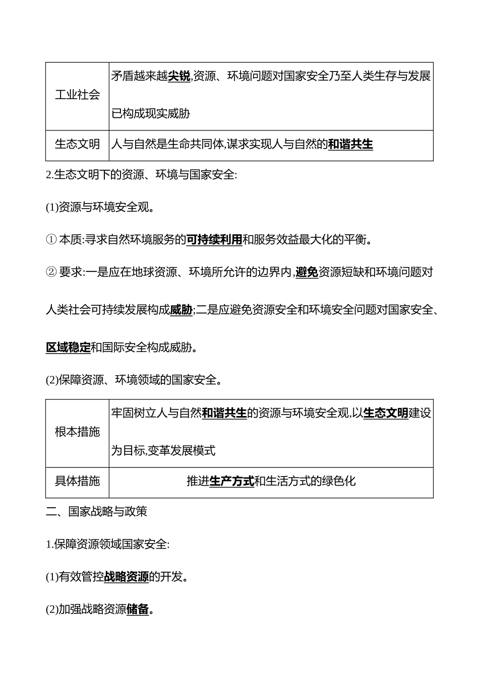 第十七章第79课时保障国家安全的资源、环境战略与行动(基础课时).docx_第2页