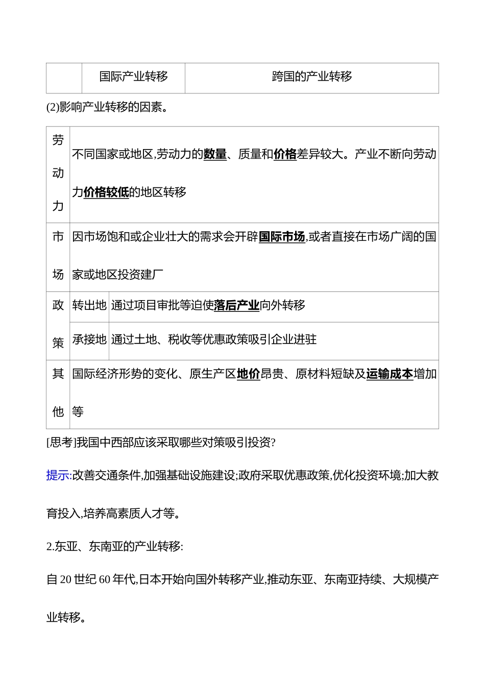 第十五章第69课时产业转移(重难课时).docx_第2页