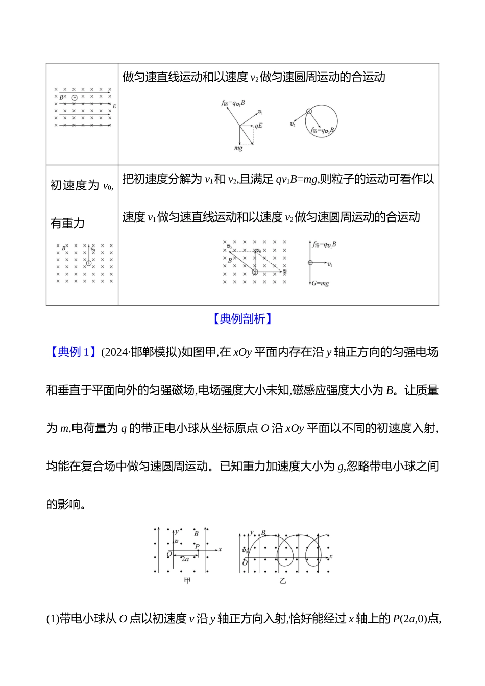 第十一章专题强化课十四带电粒子在叠加场中的运动.docx_第3页
