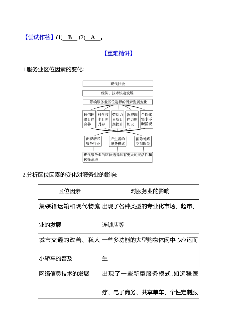 第十章第三节第54课时服务业区位因素的变化(重难课时).docx_第3页