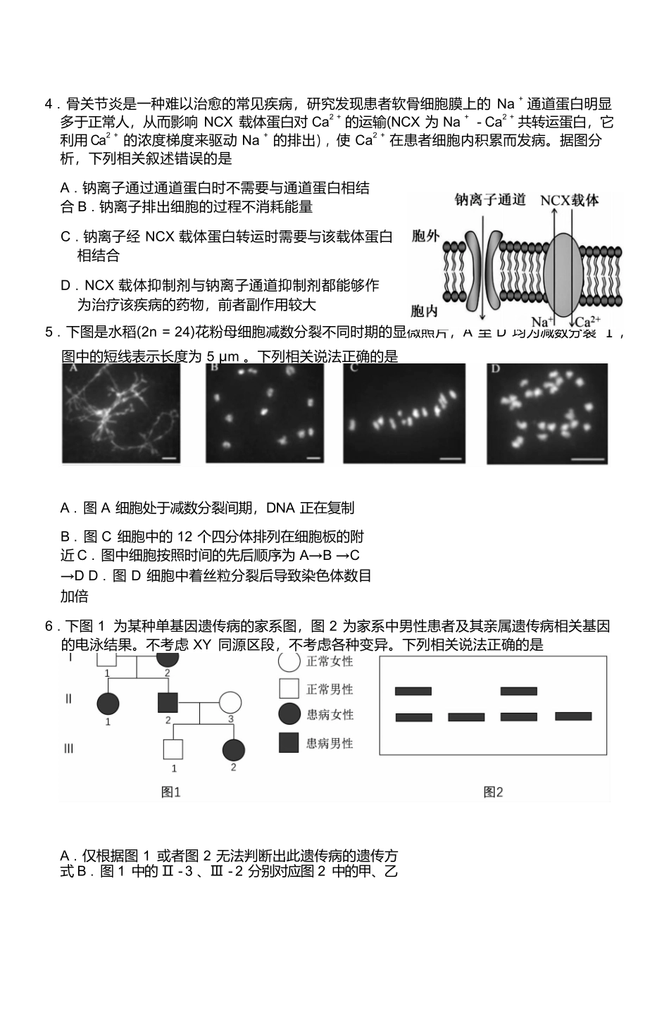 生物高三2025-2026期中试卷（月0日）山西省运城市2025-2026学年第一学期高三年级期中调研测试（.0-.）.docx_第2页