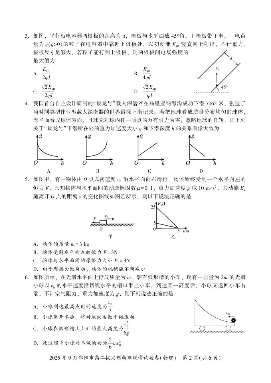 物理高二拔尖创新班联考.pdf_第2页