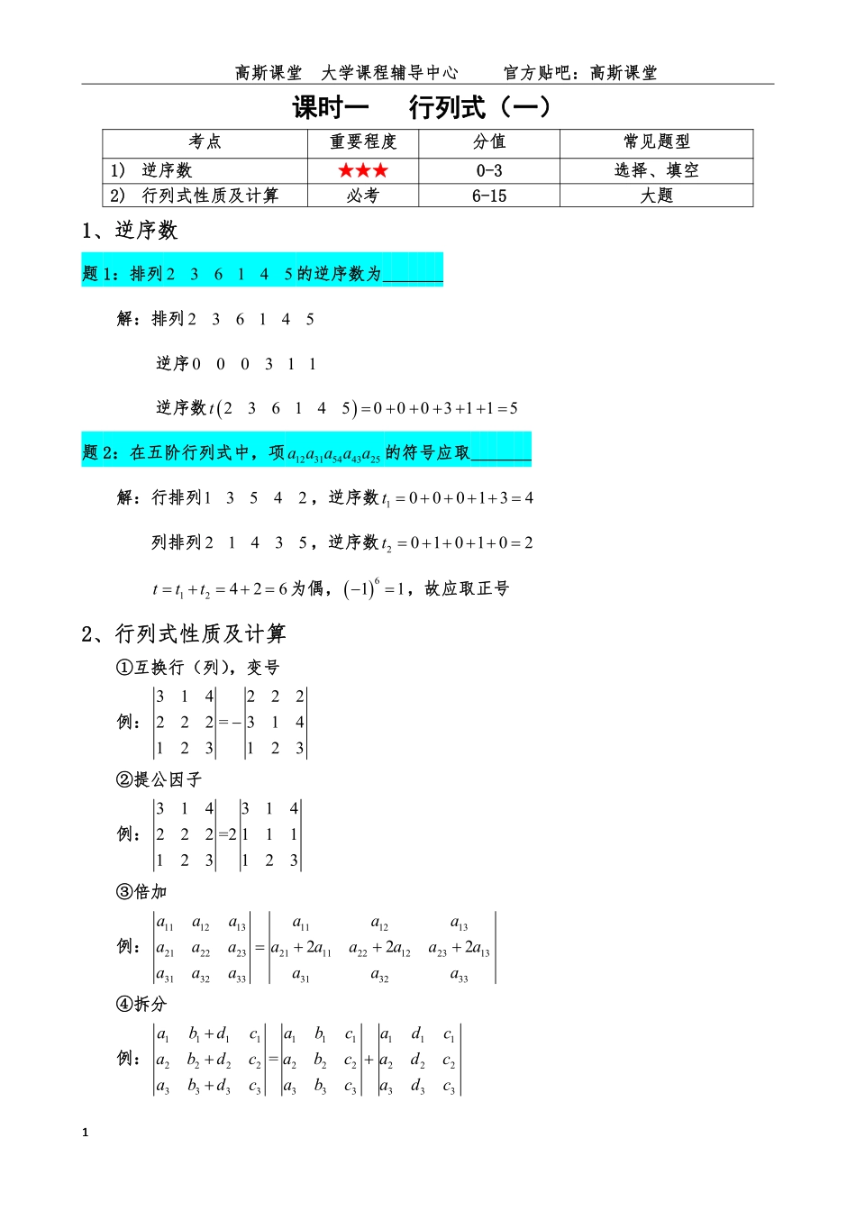 线性代数复习笔记.pdf_第2页