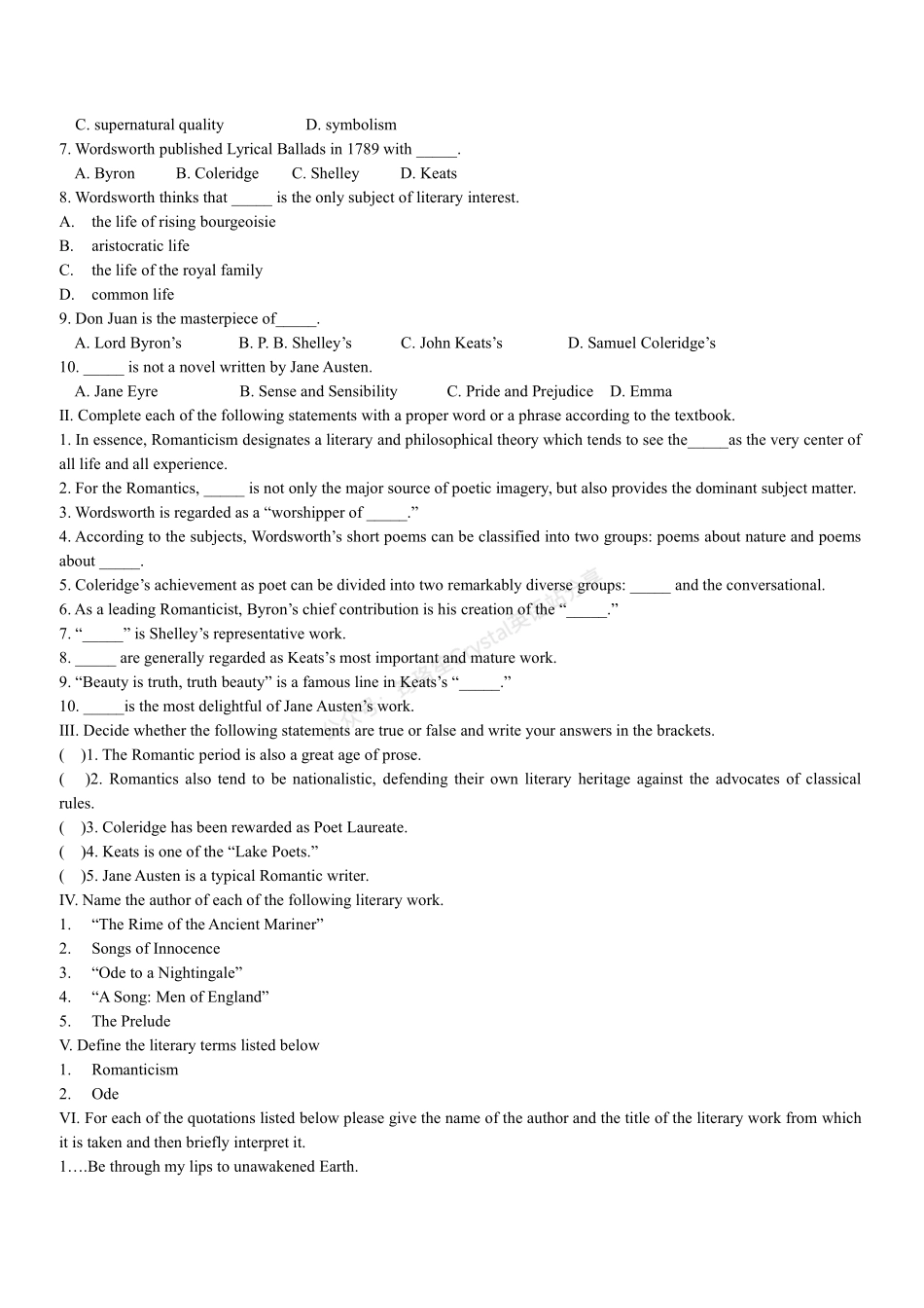 英国文学史及选读__复习要点总结及习题.pdf_第3页