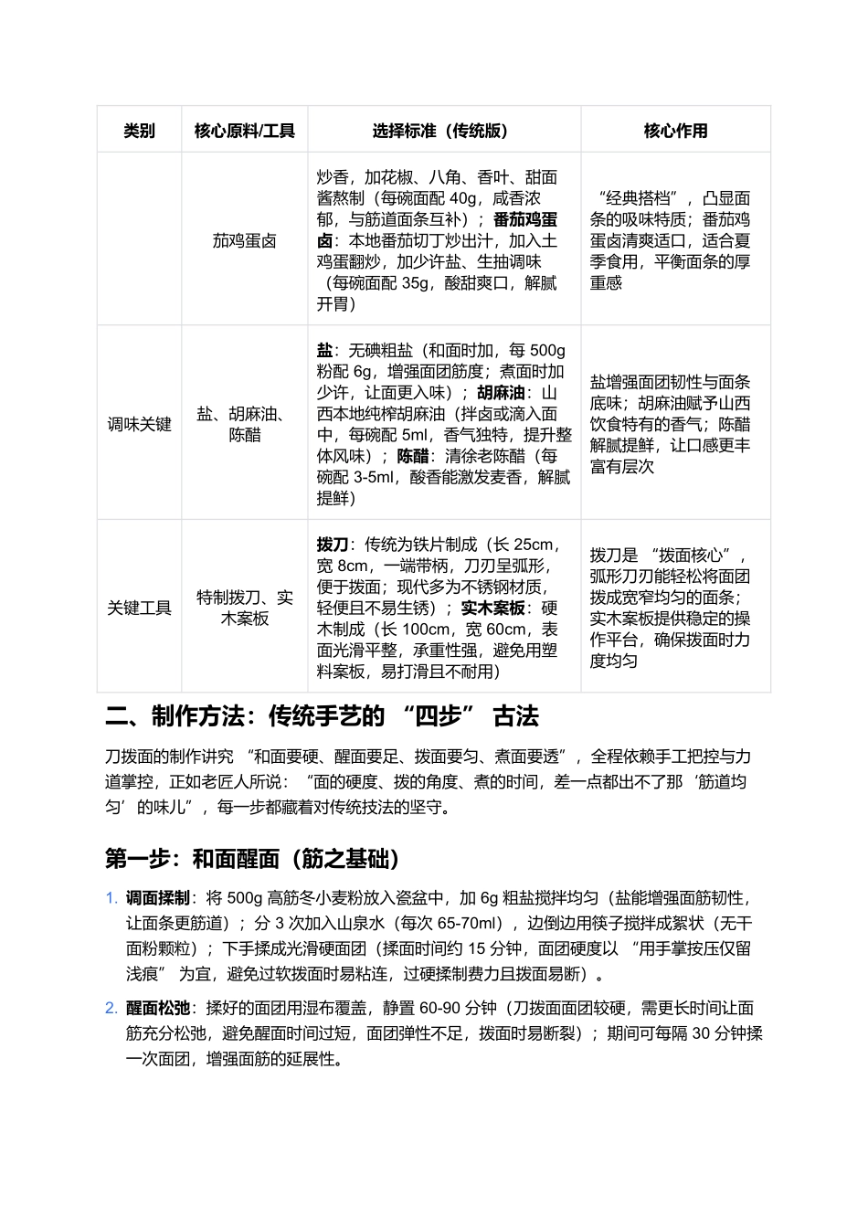 刀拨面:拨刀下的筋道麦香,一口尝透山西面食的刚劲滋味.docx_第2页