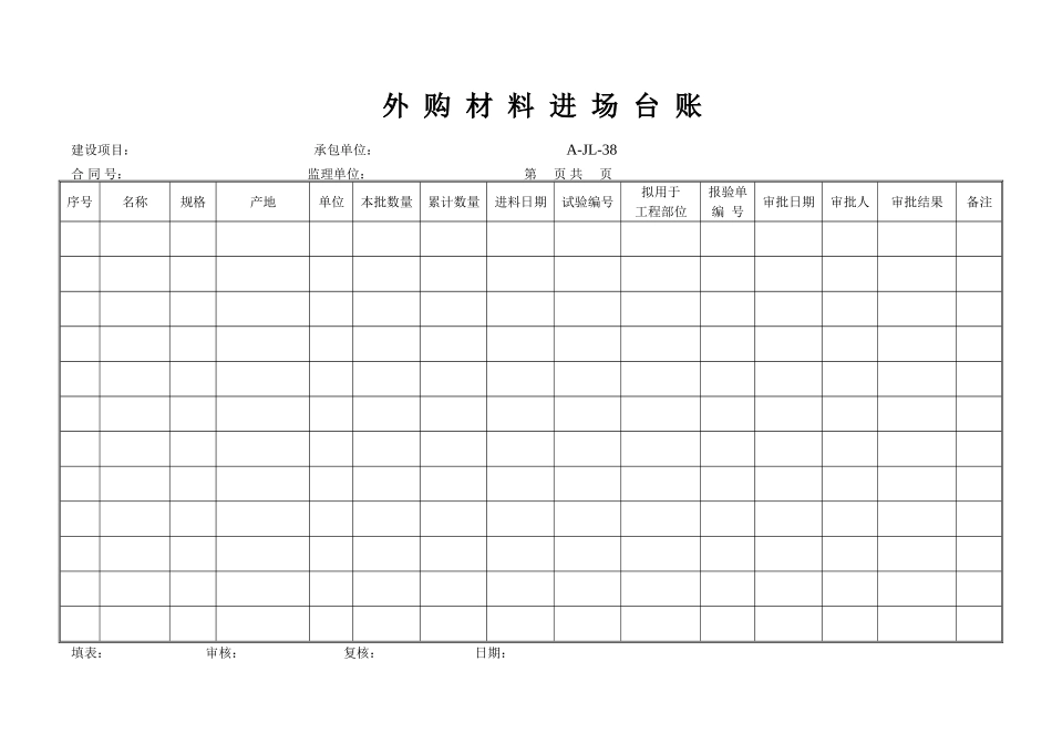 01 A-JL-38 外购材料进场台账.doc_第1页