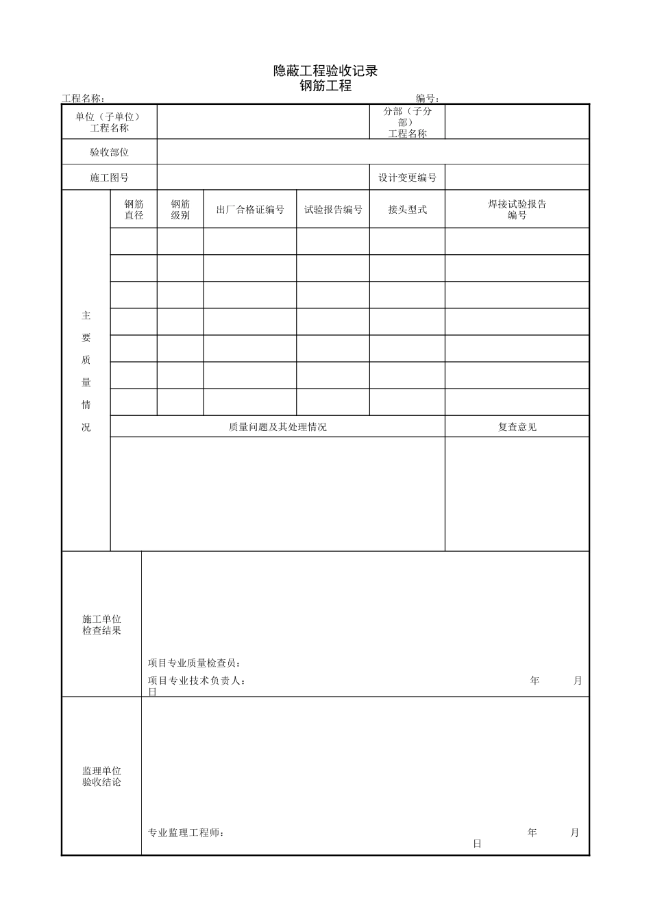 1.1.4 隐蔽工程验收记录 钢筋工程.doc_第1页