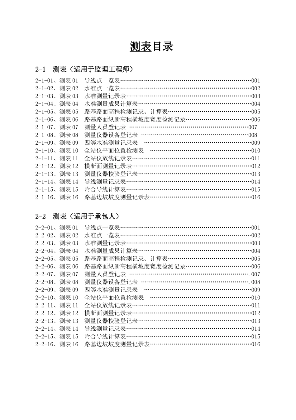 2-0 测表目录.doc_第1页