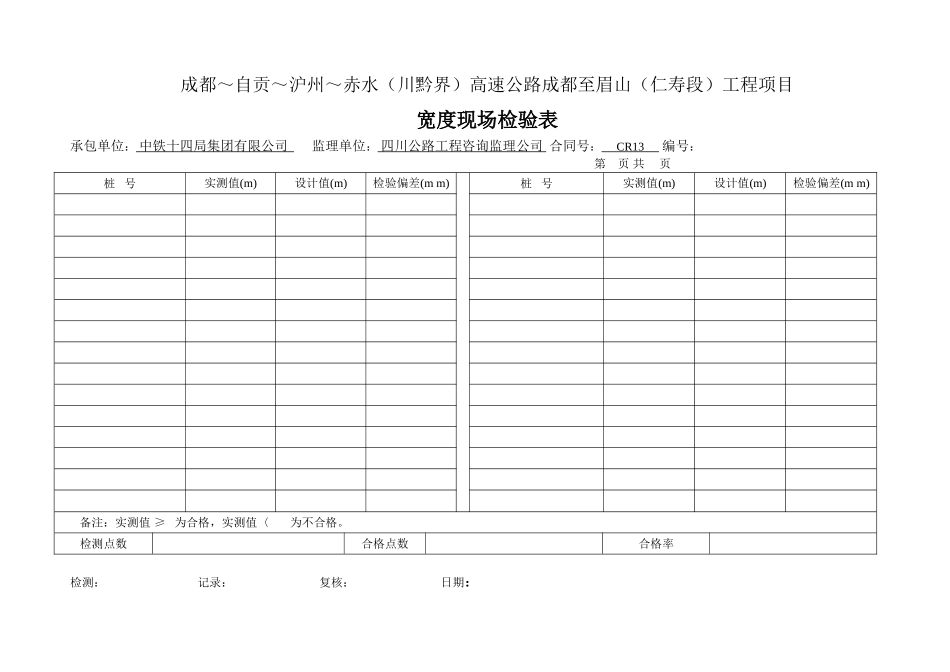 4 宽度现场检验表.doc_第1页
