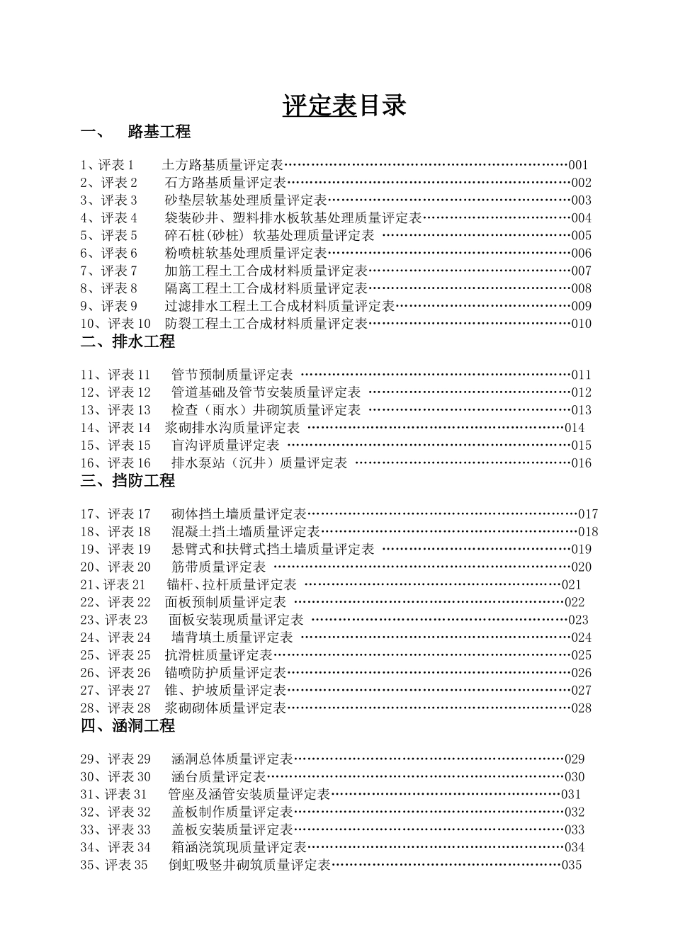 5-0 评定目录.doc_第1页