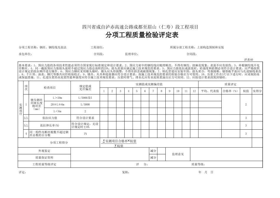 40 钢丝、钢绞线先张法张定.xls_第1页