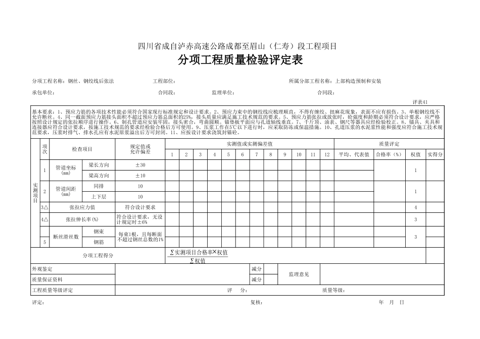 41 后张法评定.xls_第1页