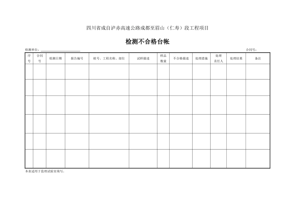 54、监表54 检测不合格台帐（适用监理试验室）.DOC_第3页