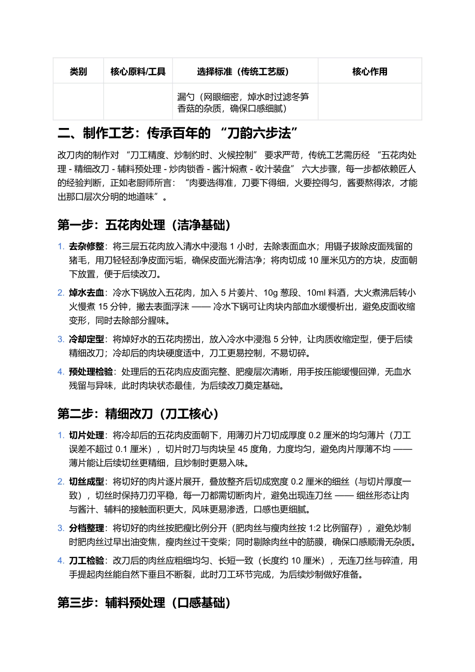 改刀肉：方寸刀工藏巧思，酱香浓郁显冀味.docx_第2页