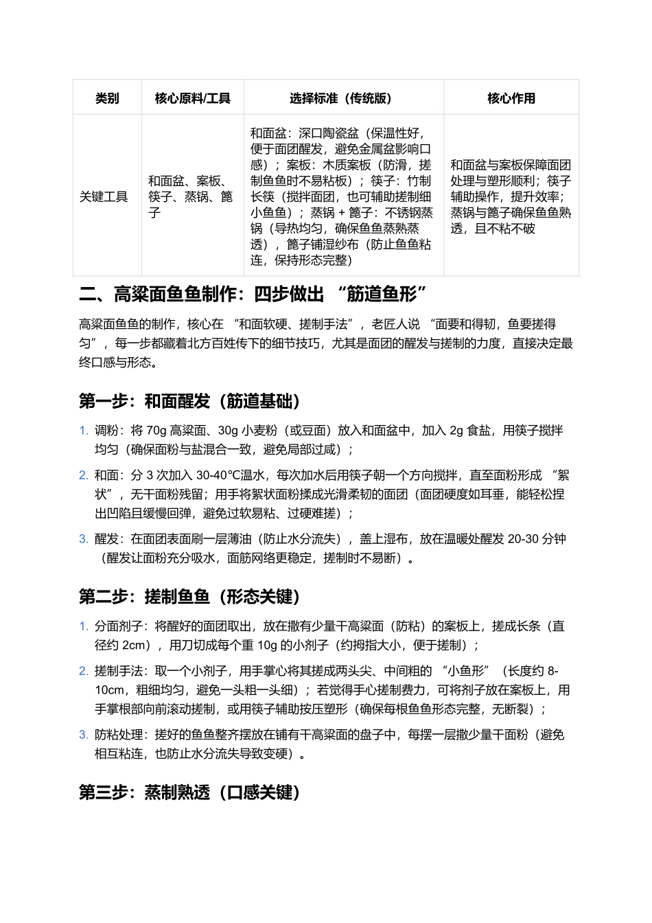 高粱面鱼鱼：筋道爽滑的北方杂粮美味.docx_第2页