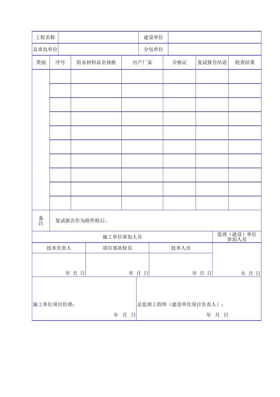 C 1209防水材料进场检验记录.doc_第2页