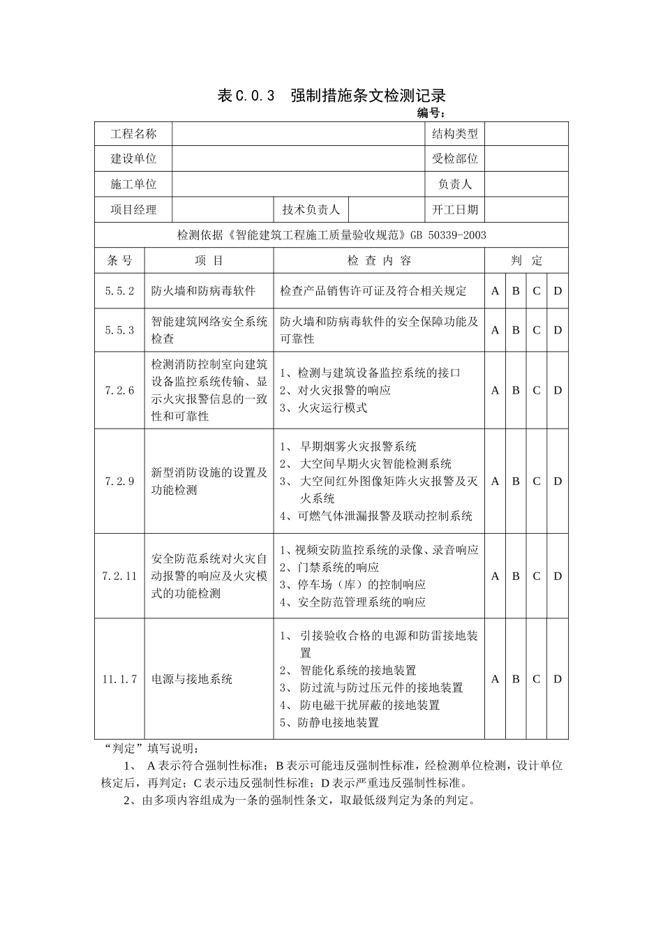 C3表C.0.3  强制措施条文检测记录.doc_第1页