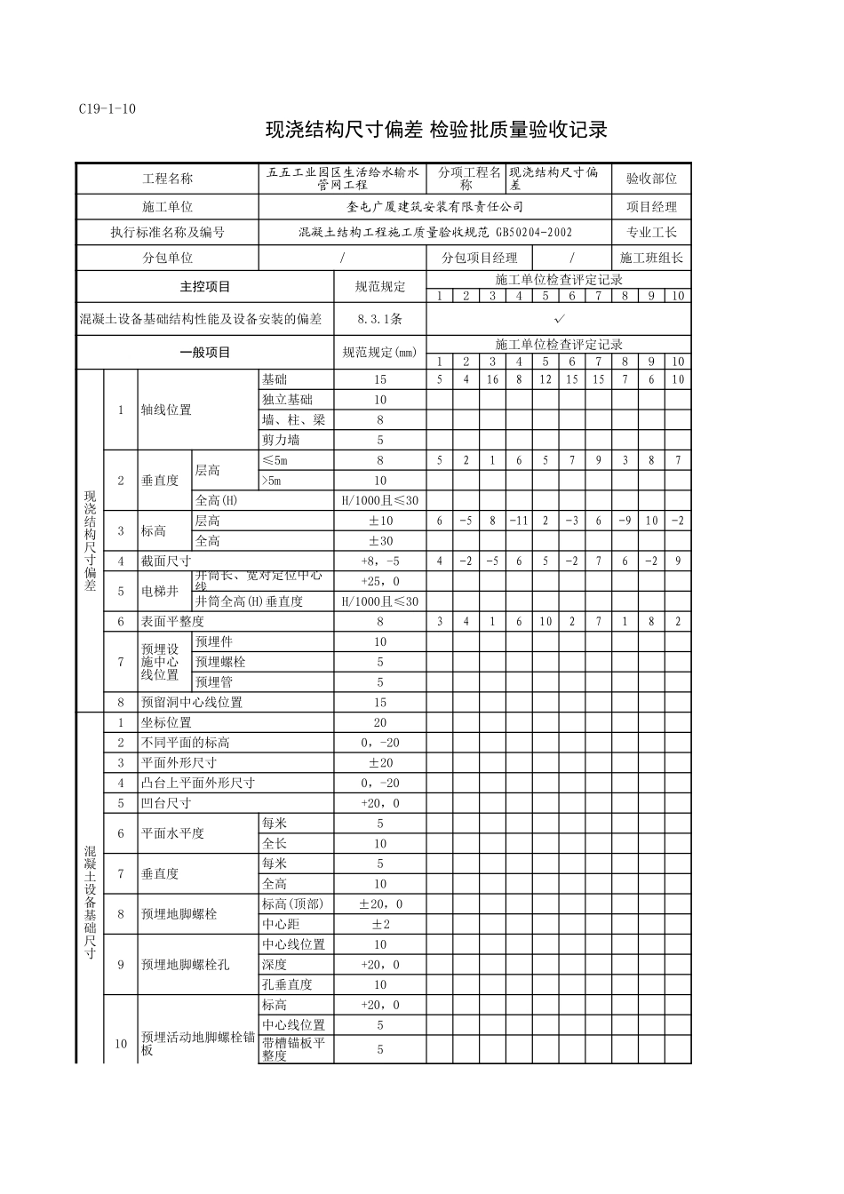 C19-1-10＿AA1+000-AA2+000检查井垫层.xls_第1页