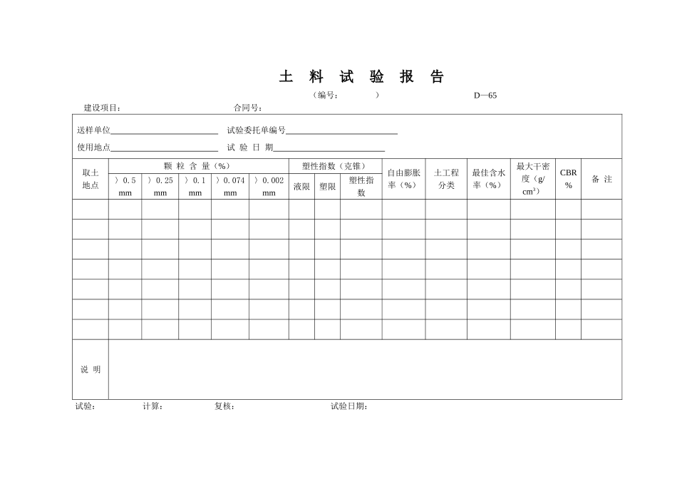 D-65土料试验报告.doc_第1页