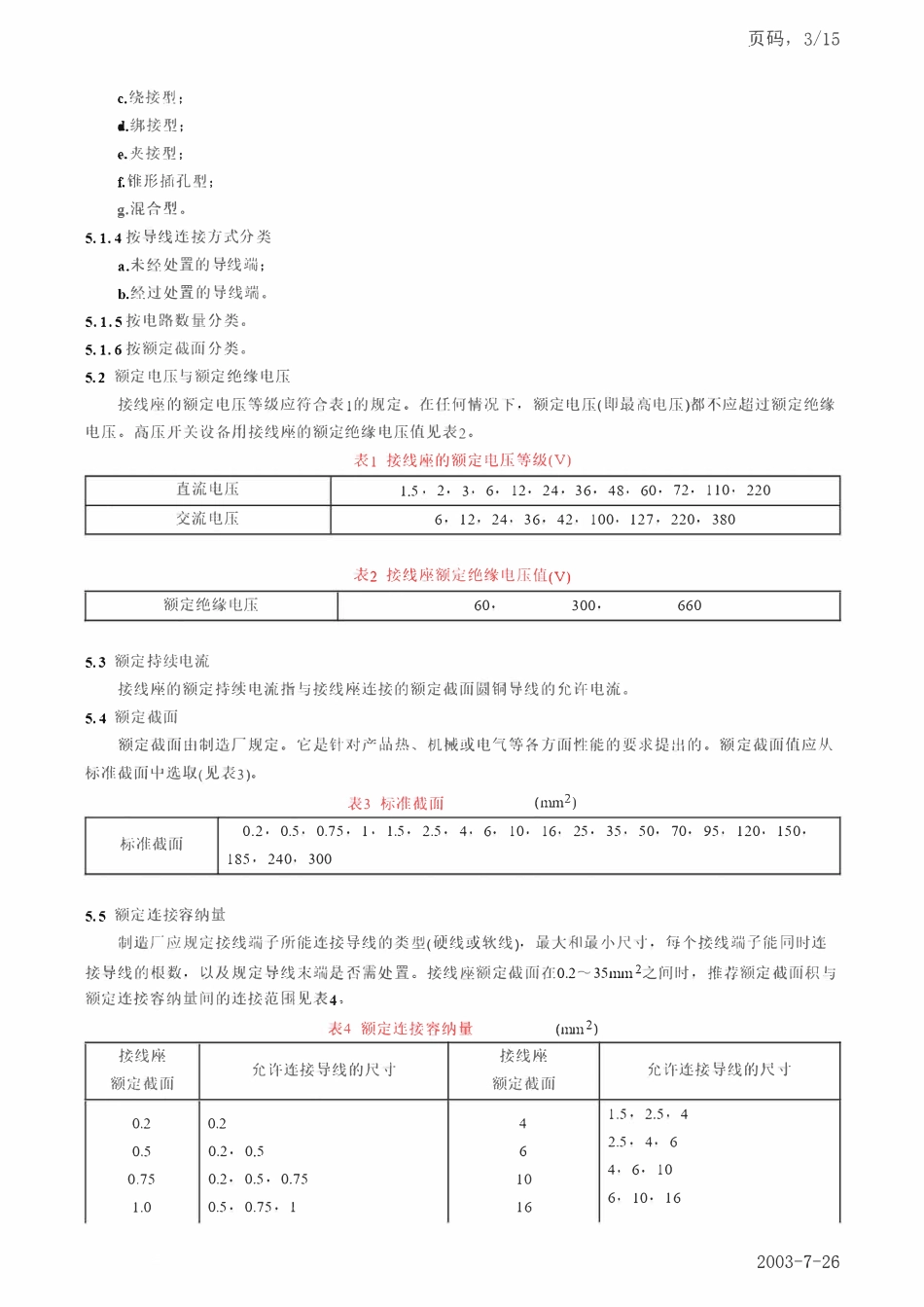 DLT 579-1995 开关设备用接线座订货技术条件.pdf_第3页