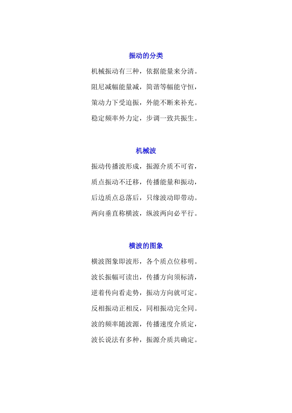 【高中物理】高中物理知识点记忆口诀(8页顺口溜版).pdf_第3页