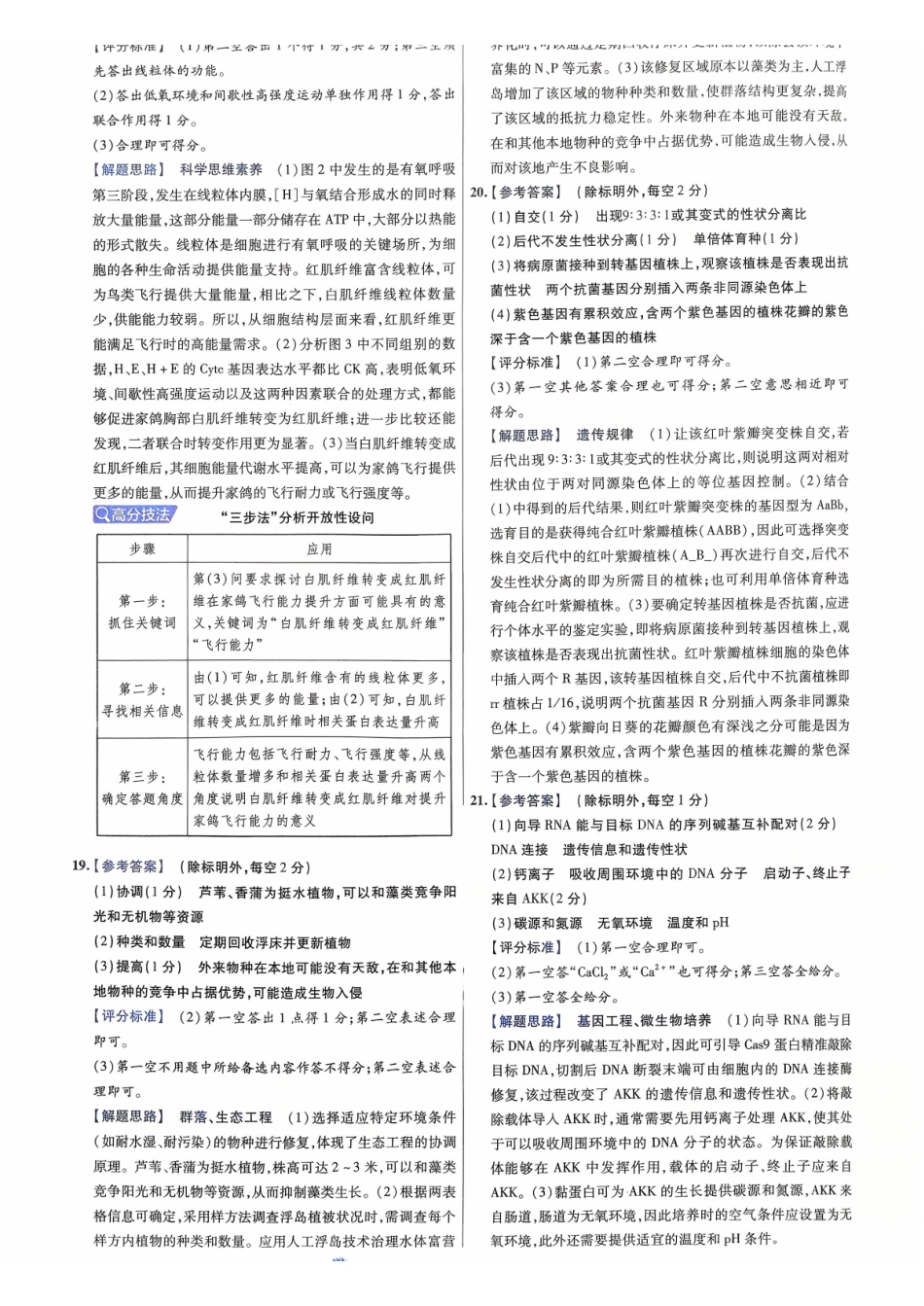 2026金考卷百校联盟高考领航卷生物答案六(全国卷单选题版).pdf_第3页