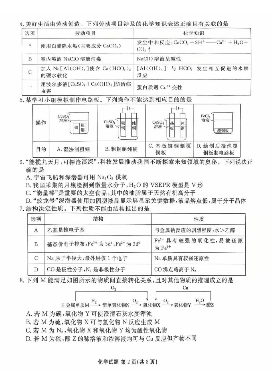 广东省湛江市衡水金卷2026年普通高考调研测试化学.pdf_第2页