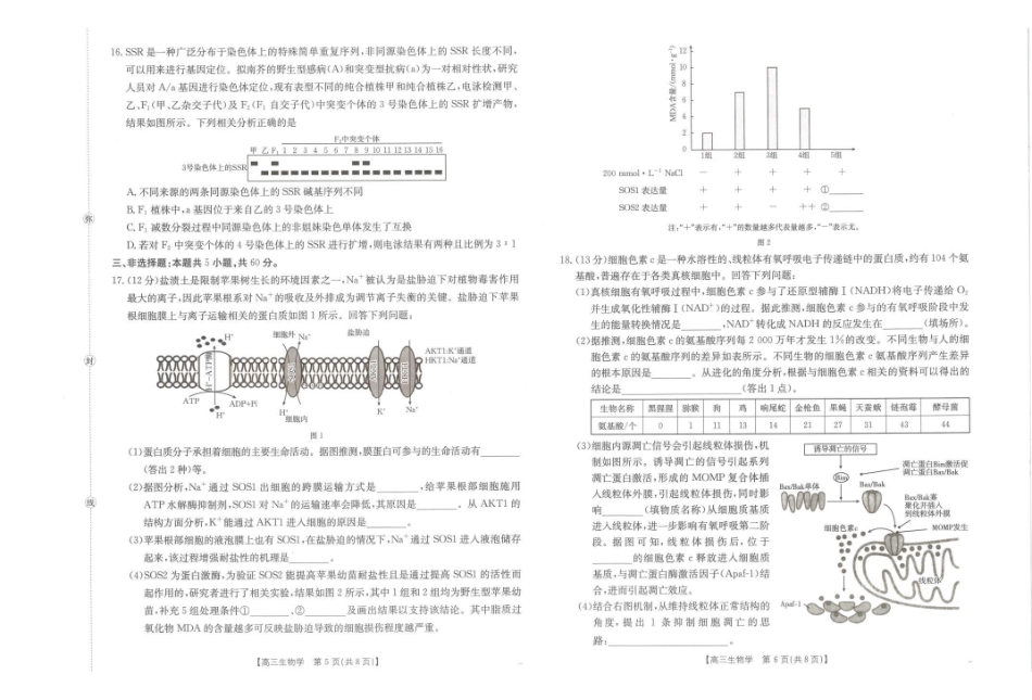 江西省2026届高三上学期0月联考(26-42C)生物.pdf_第3页