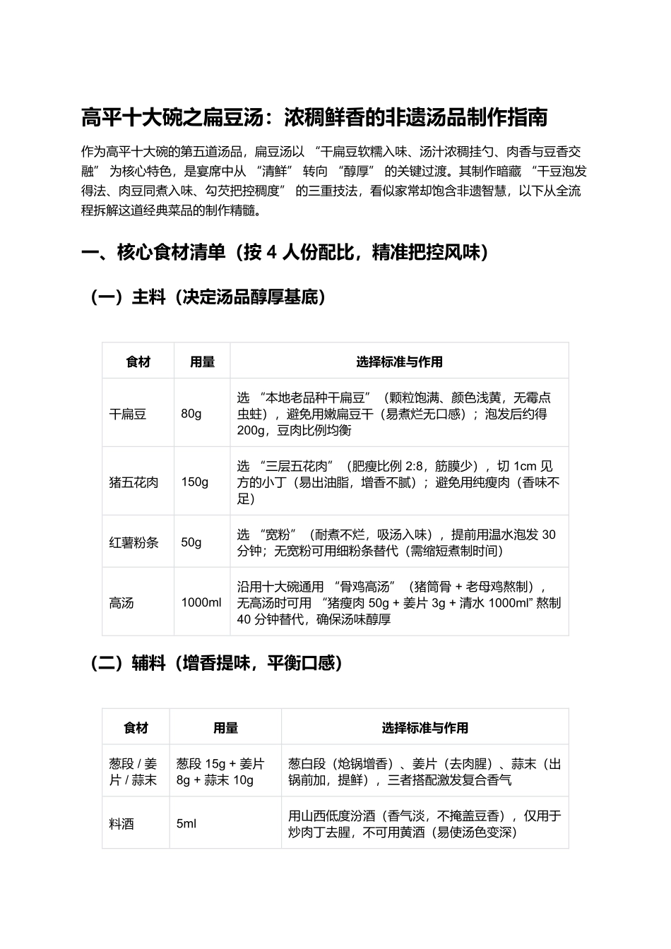 高平十大碗之扁豆汤：浓稠鲜香的非遗汤品制作指南.docx_第1页