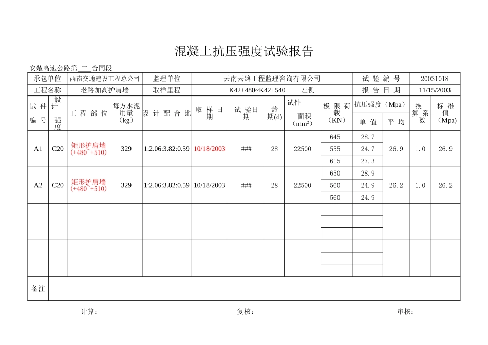 K42+480~K42+540左侧.xls_第1页