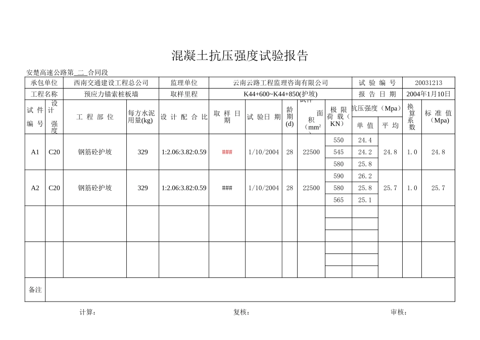 K44+600~K44+850(护坡).xls_第1页