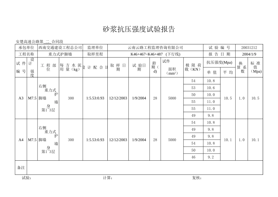 K46+467~K46+487 右浆砌护脚墙.xls_第2页