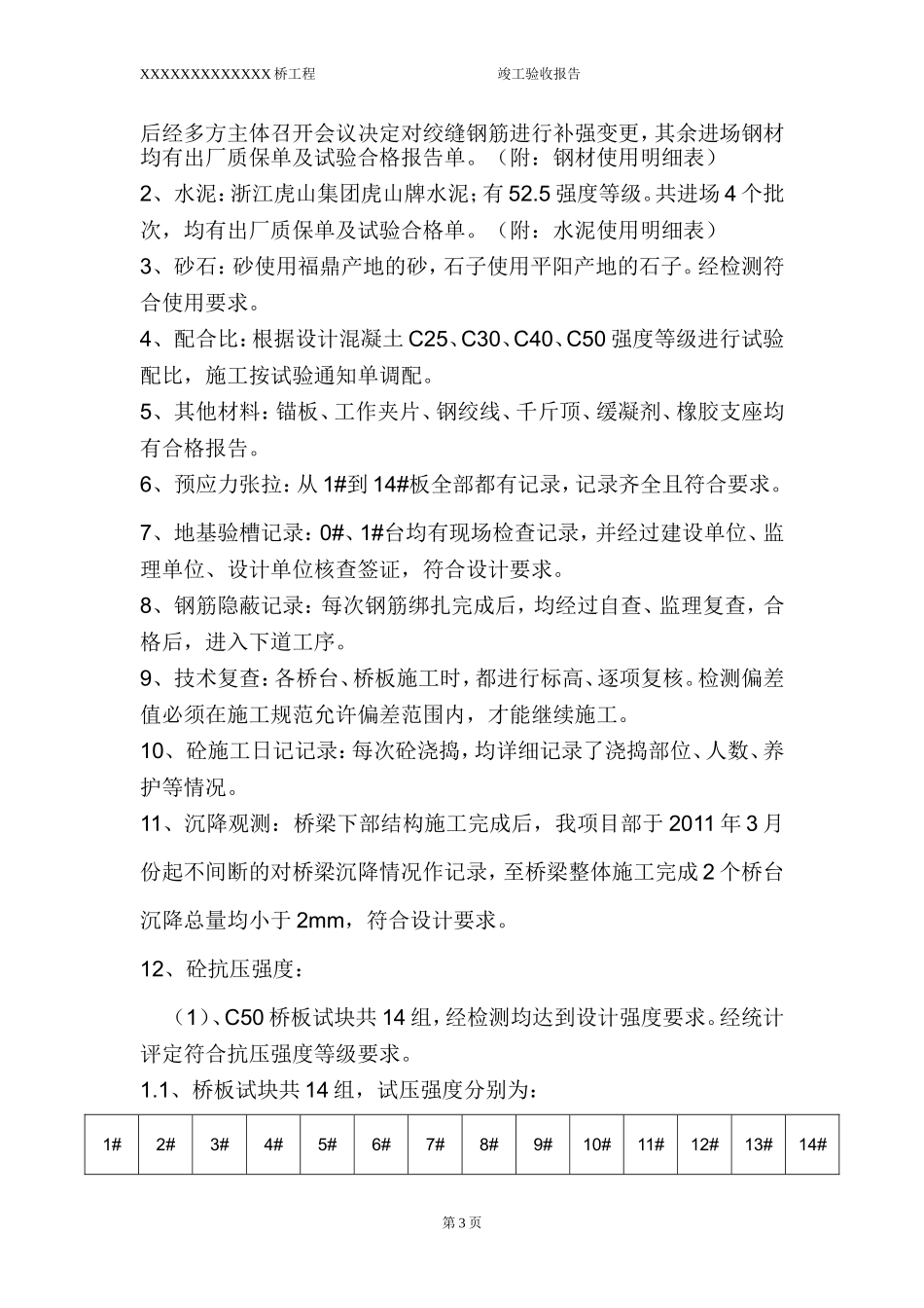 XX桥 竣工验收报告 20XX-X-XX.doc_第3页