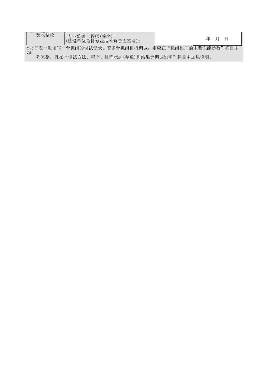 柴油发电机组供电系统自动投 切转换联锁控制调试记录GD3030312.xls_第2页