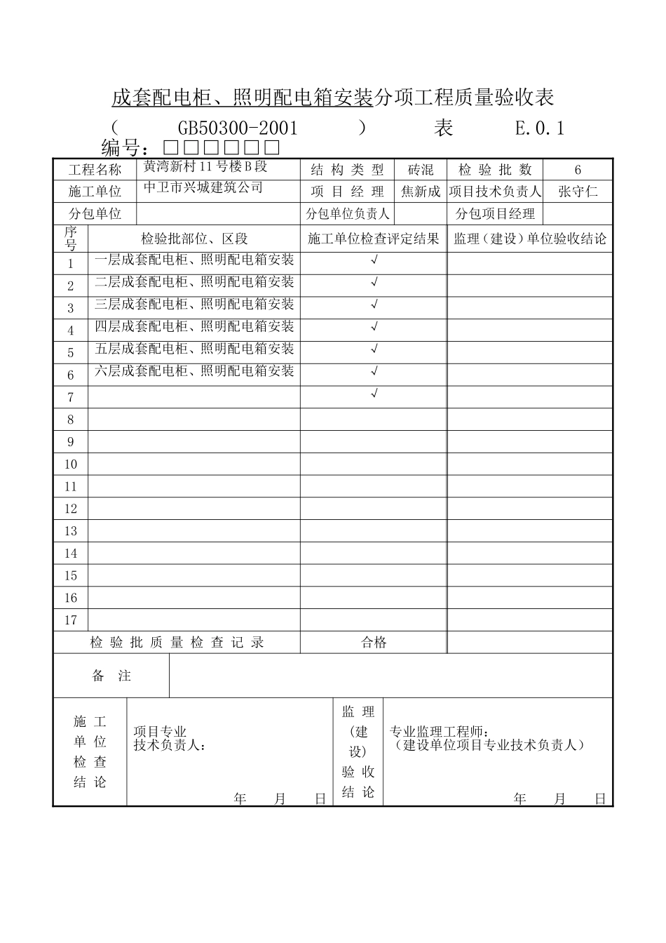 成套配电安装分项.doc_第1页