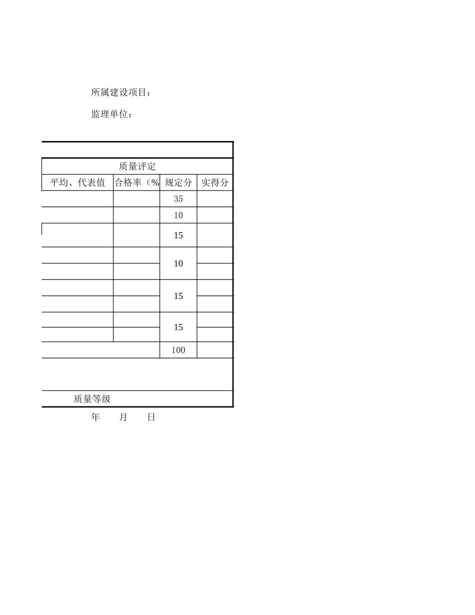 分项工程质量检验评定(样表)倒虹吸管.xls_第2页
