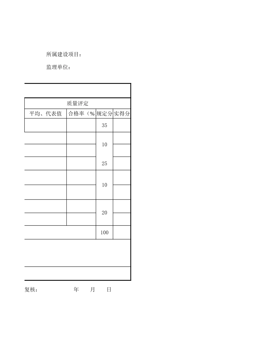 分项工程质量检验评定(样表)墩、拱圈砌体.xls_第2页