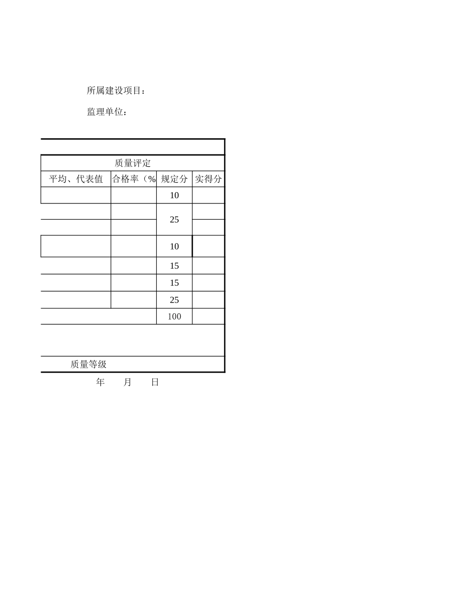 分项工程质量检验评定（样表）紧急电话安装.xls_第2页