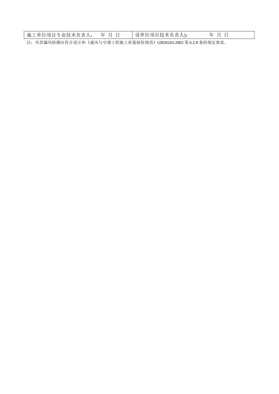 风管漏风检测记录 施2002-66.doc_第2页