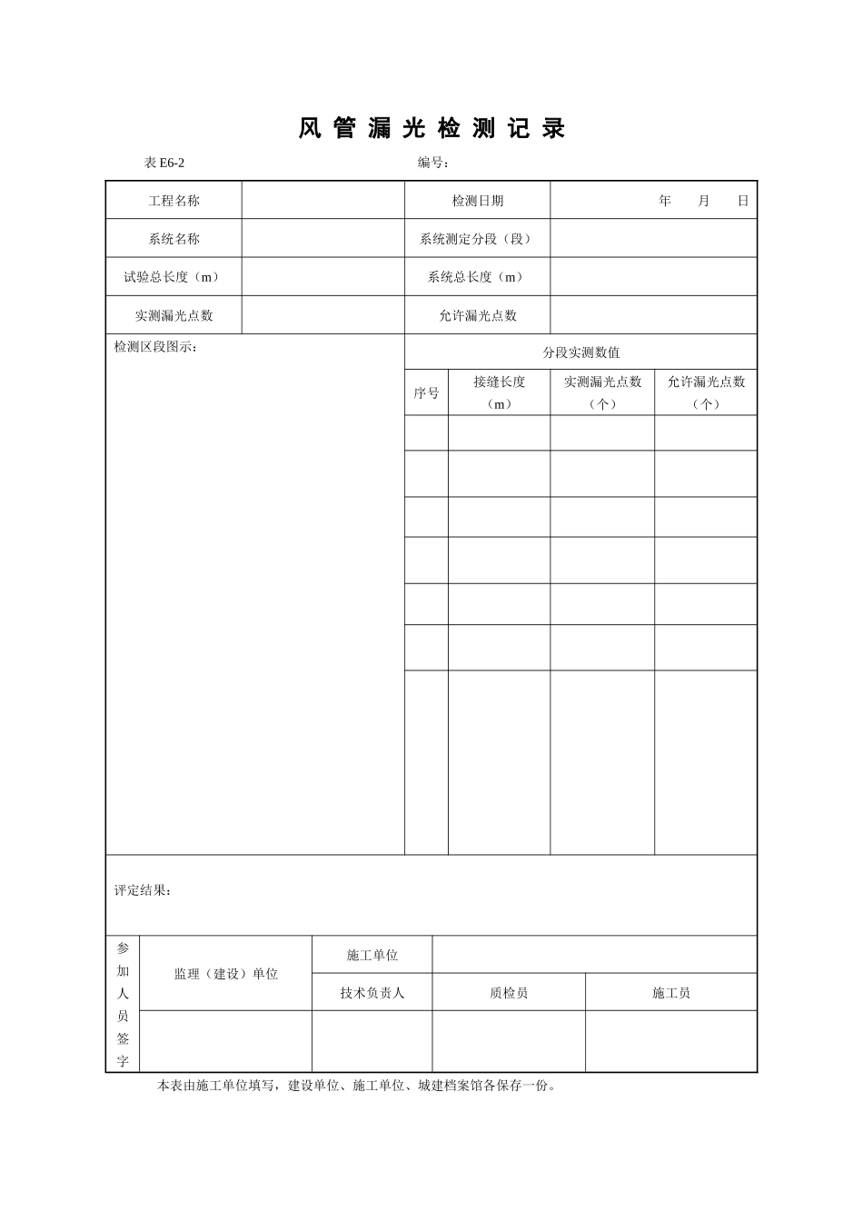风管漏光(风)检测记录.docx_第1页