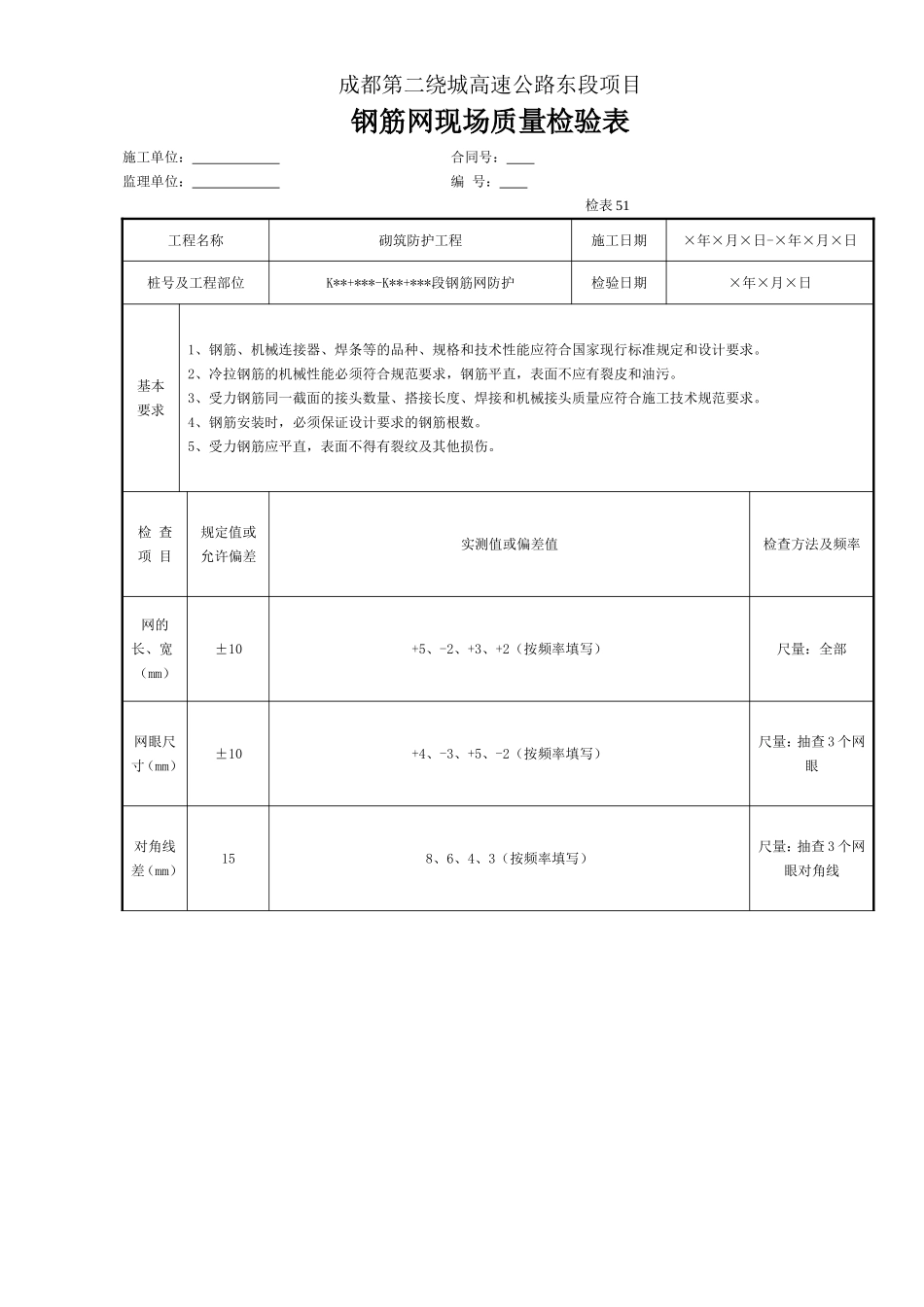 钢筋网现场质量检验表.doc_第1页