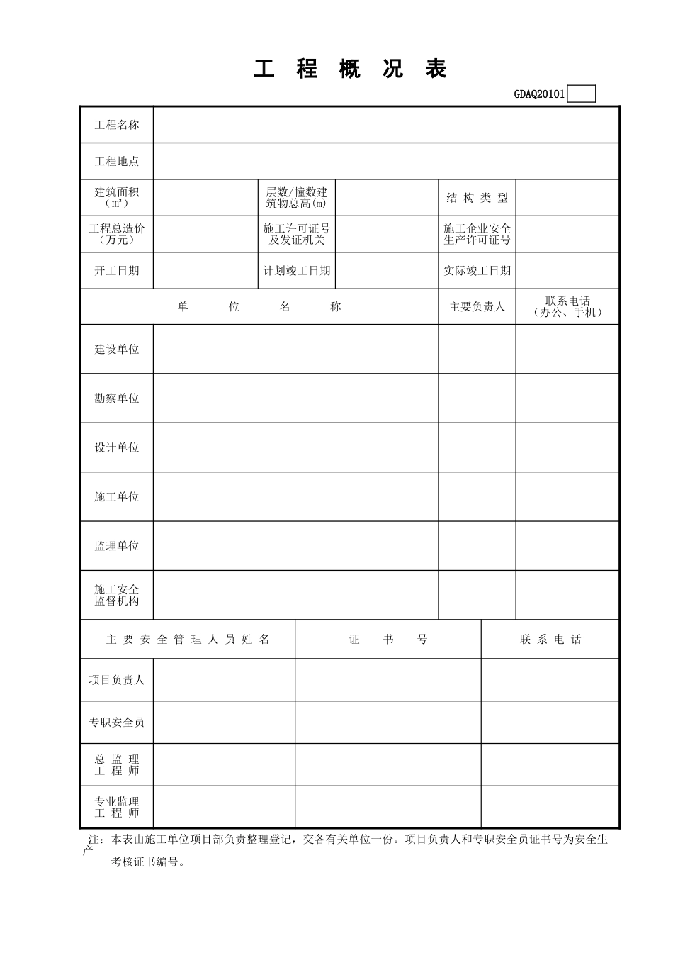 工程概况表GDAQ20101.xls_第1页